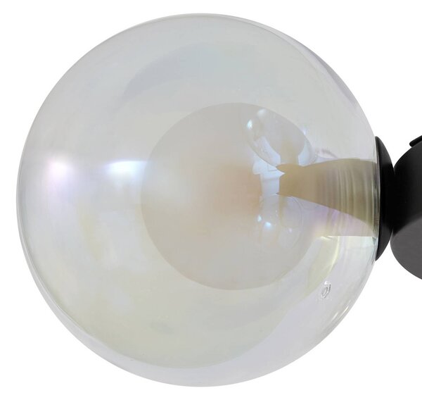 Lampa wisząca szklana Marvi Lucande, możliwość ściemniania, czarny, salon / jadalnia, szkło, nowoczesny