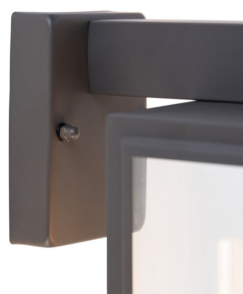 Inteligentna lampa ścienna zewnętrzna szara w komplecie z Wi-Fi G95 - Sutton down