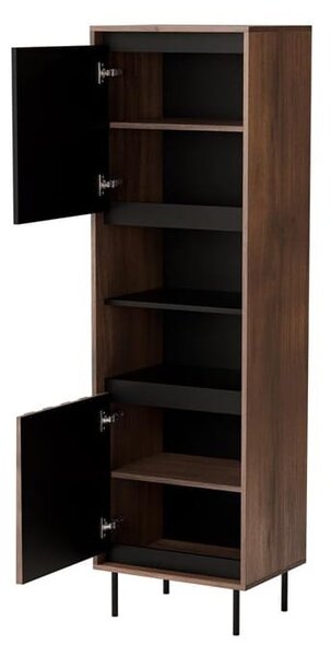 Wysoka witryna z półkami w stylu loft | Umeblowana.com