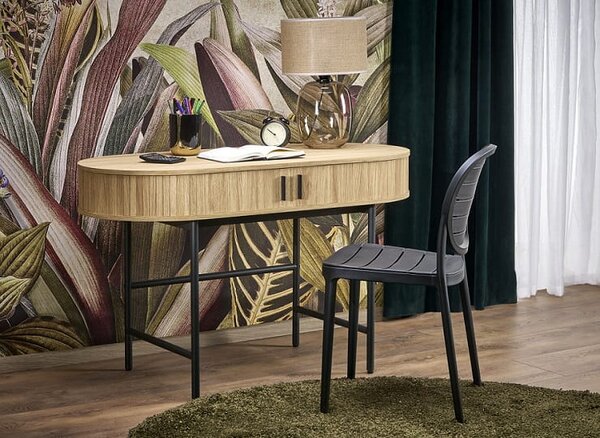Owalne biurko sekretarzyk w stylu loft | Umeblowana.com