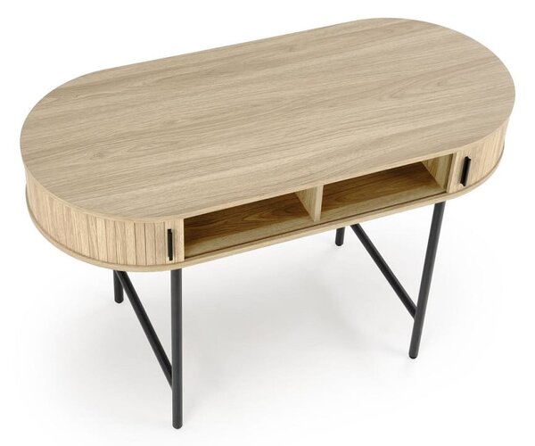 Owalne biurko sekretarzyk w stylu loft | Umeblowana.com