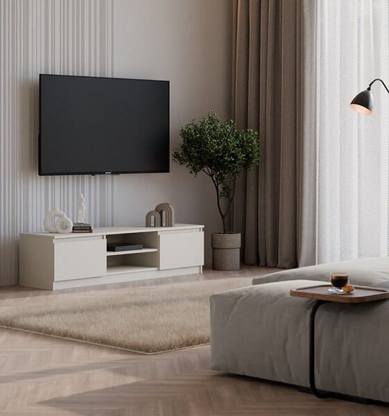 Szafka RTV z otwartą półką 140 cm kaszmir | Umeblowana.com