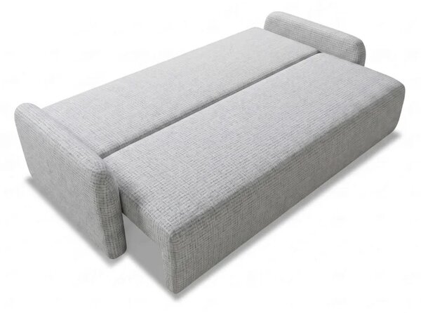 Sofa DUO Rozkładana Dwuosobowa Szara Szenil Nowoczesna