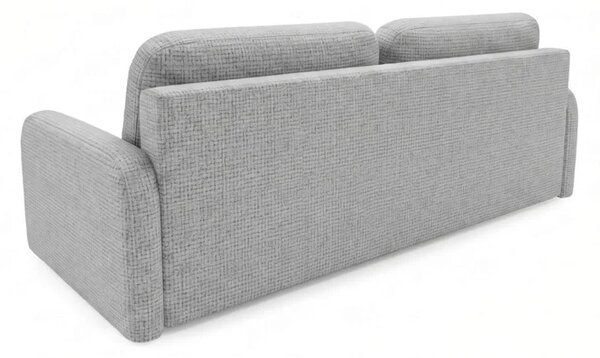 Sofa DUO Rozkładana Dwuosobowa Szara Szenil Nowoczesna
