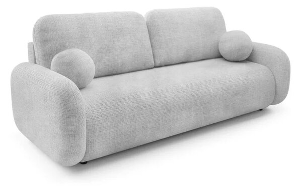 Sofa VIDI Rozkładana Dwuosobowa Szara Szenil Nowoczesna