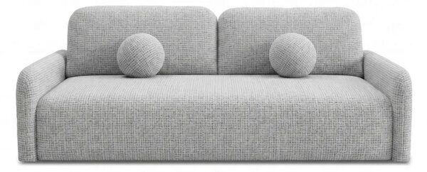 Sofa DUO Rozkładana Dwuosobowa Szara Szenil Nowoczesna