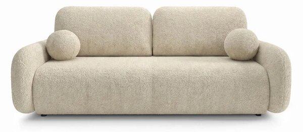 Sofa VIDI Rozkładana Dwuosobowa Beżowa Boucle Nowoczesna