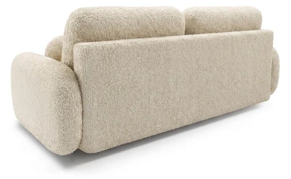 Sofa VIDI Rozkładana Dwuosobowa Beżowa Boucle Nowoczesna