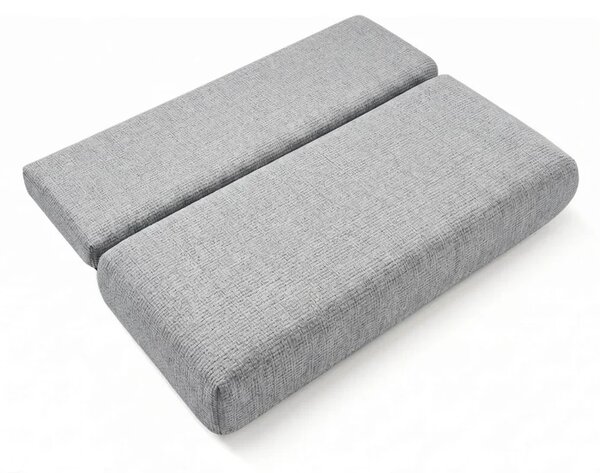 Sofa BASE Rozkładana Dwuosobowa Szara Szenil Nowoczesna