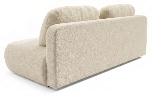 Sofa BASE Rozkładana Dwuosobowa Beżowa Boucle Nowoczesna
