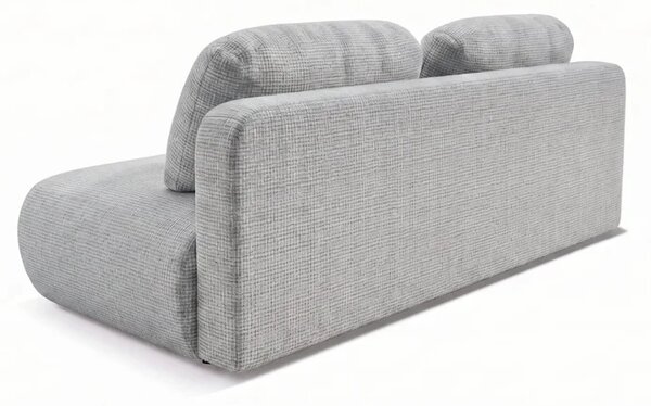 Sofa BASE Rozkładana Dwuosobowa Szara Szenil Nowoczesna