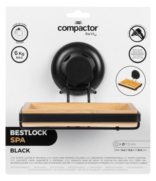 Bambusowa samoprzyczepna mydelniczka Compactor Bestlock SPA