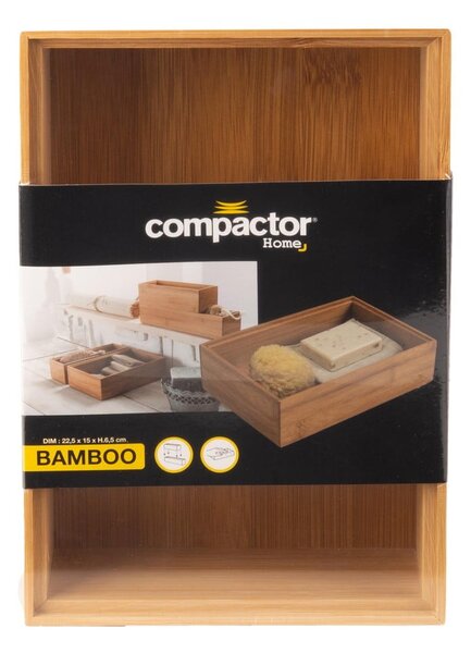 Pojemnik bambusowy Compactor Woody, 30x15x6,35 cm