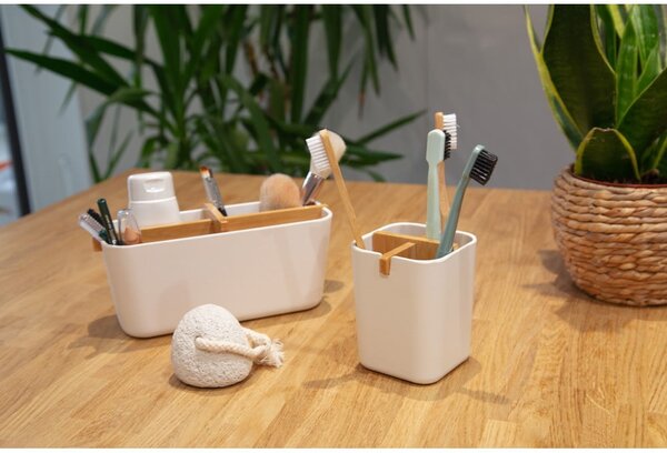 Biały organizer łazienkowy Compactor Ecologic, 8,4x7,8 cm