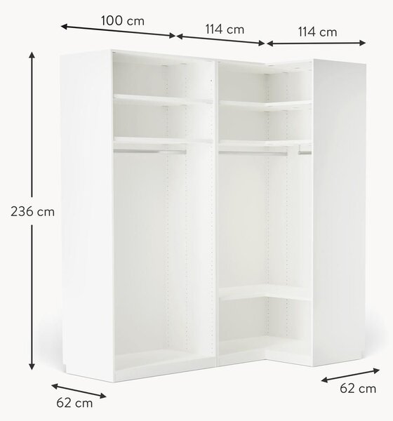 Narożna szafa modułowa Leon, 215 cm, różne warianty