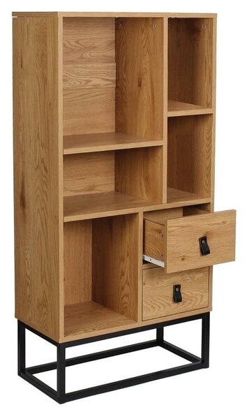 Loftowa biblioteczka z szufladami 120x60cm | Umeblowana.com