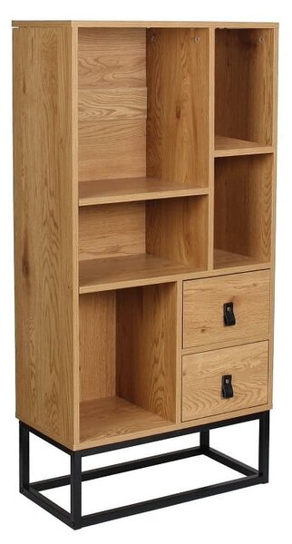 Loftowa biblioteczka z szufladami 120x60cm | Umeblowana.com