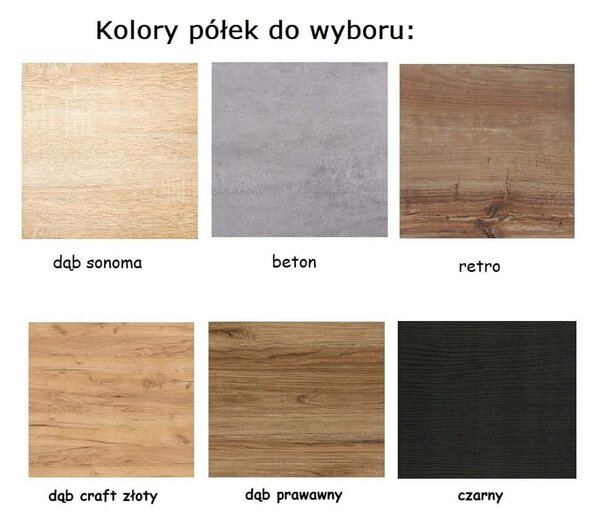 Industrialna szafka nocna stolik loft kwietnik | Umeblowana.com