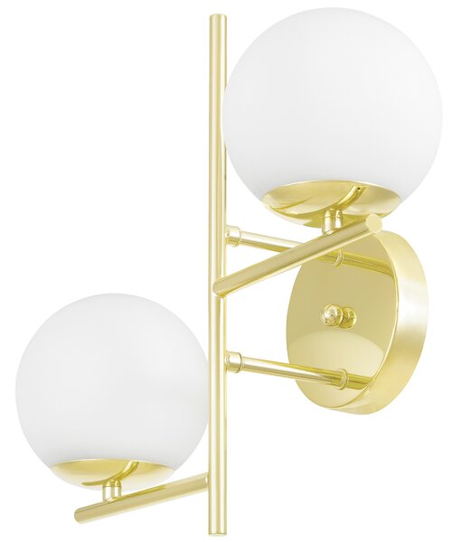 LAMPA ŚCIENNA KINKIET NOWOCZESNY KLASYCZNY ZŁOTY LEDO W2