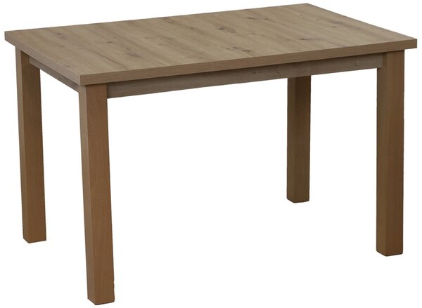 Komplet 120x80 Dąb Artisan z 4 krzesłami do kuchni jadalni Dąb Artisan/Czarny M017-4