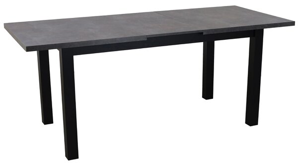 Stół do kuchni jadalni rozkładany LAP 150/190x80 Czarny/Beton