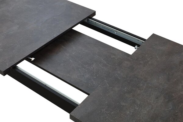 Stół do kuchni jadalni rozkładany LAP 150/190x80 Czarny/Beton