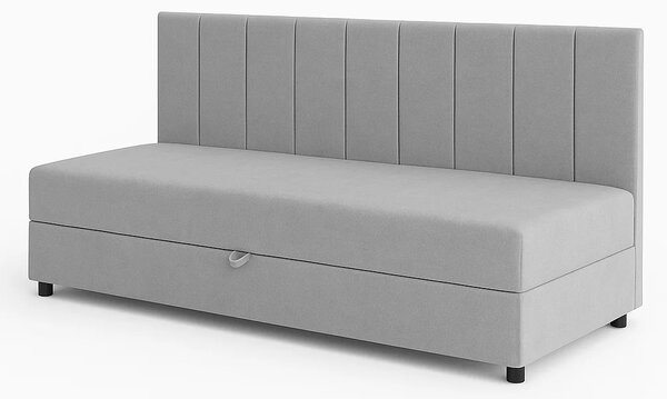 Tapczan łóżko jednoosobowe z pojemnikiem do salonu Sofaro 80x180 Beżowy