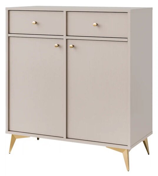 Komoda z szufladami do salonu Sakai 1 2F 2S T826 Beżowy