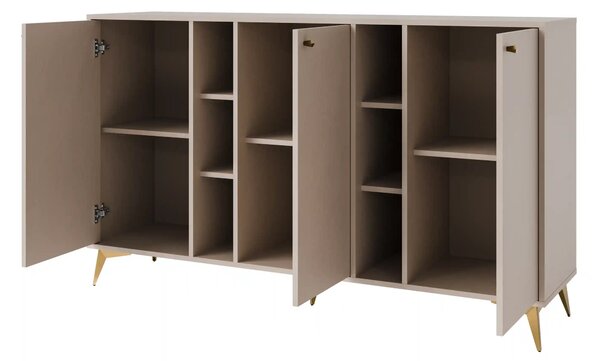 Komoda trzydrzwiowa do salonu Sakai 1 3F T823 Beżowy