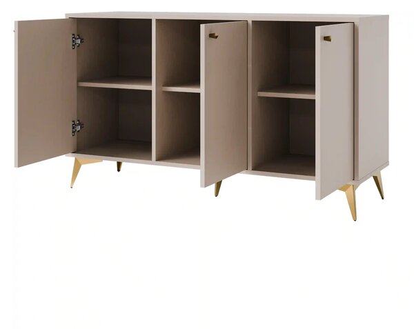 Komoda trzydrzwiowa do salonu Sakai 1 3F T813 Beżowy