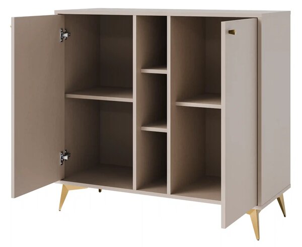 Komoda dwudrzwiowa do salonu Sakai 1 2F T822 Beżowy