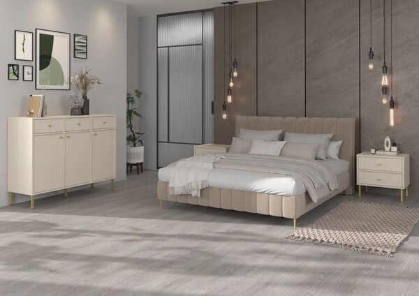 Komoda trzydrzwiowa do salonu Sakai 2 3F T813 Beżowy