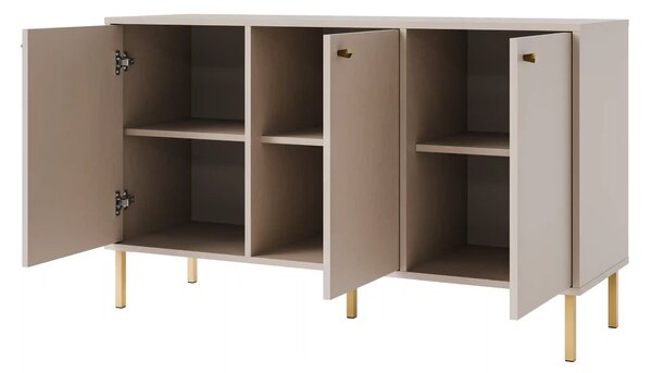 Komoda trzydrzwiowa do salonu Sakai 2 3F T813 Beżowy