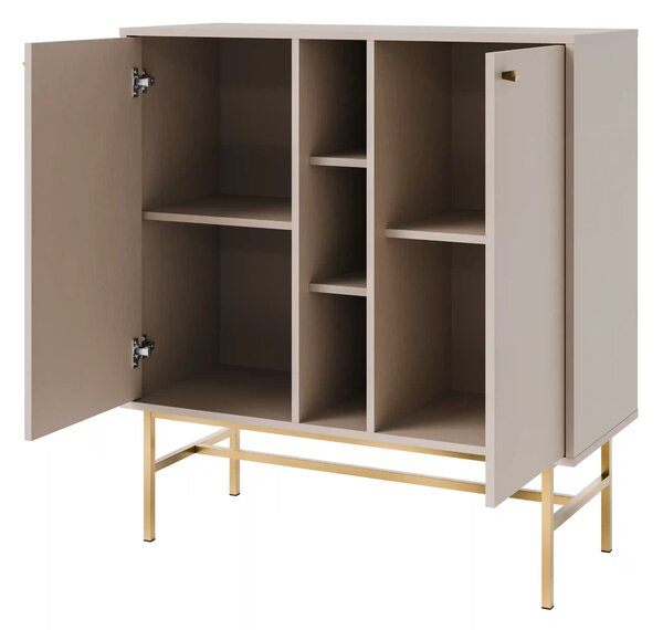 Komoda dwudrzwiowa do salonu Sakai 3 2F T822 Beżowy