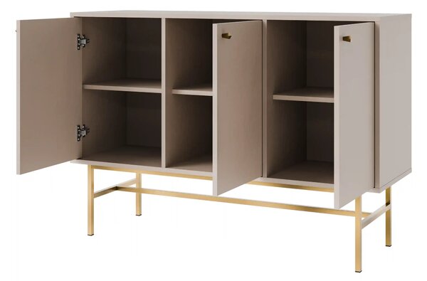 Komoda trzydrzwiowa do salonu Sakai 3 3F T813 Beżowy