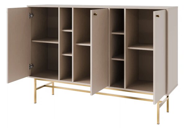 Komoda trzydrzwiowa do salonu Sakai 3 3F T823 Beżowy