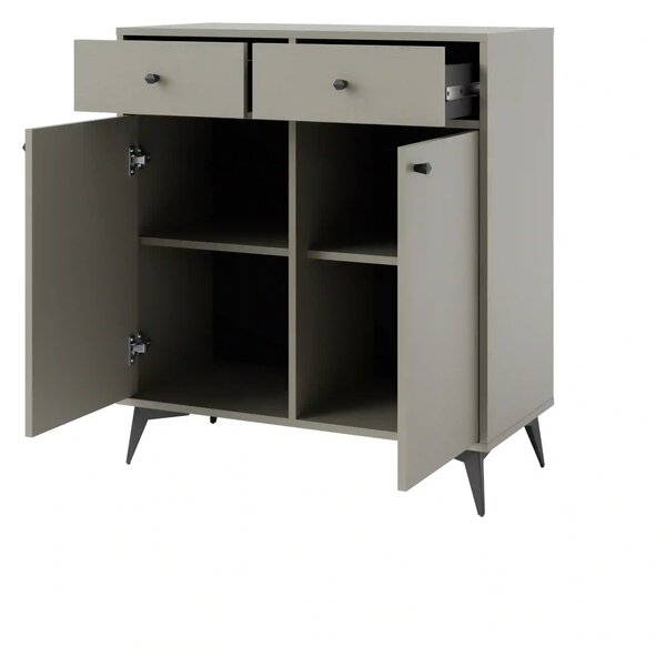 Komoda z szufladami do salonu Sakai 1 2F 2S T826 Eukaliptus