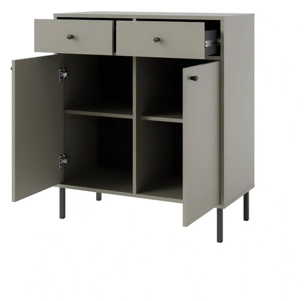 Komoda z szufladami do salonu Sakai 2 2F 2S T826 Eukaliptus