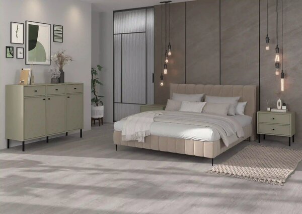 Komoda trzydrzwiowa do salonu Sakai 2 3F T813 Eukaliptus