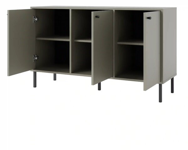 Komoda trzydrzwiowa do salonu Sakai 2 3F T813 Eukaliptus