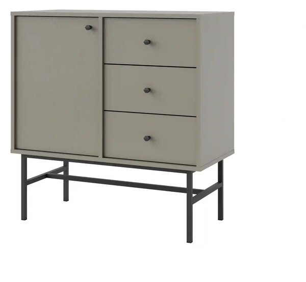 Komoda z szufladami do salonu Sakai 3 1F 3S T814 Eukaliptus