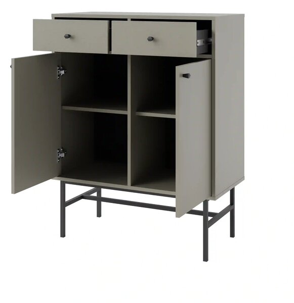 Komoda z szufladami do salonu Sakai 3 2F 2S T826 Eukaliptus