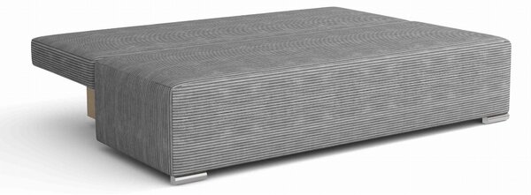 Kanapa rozkładana z funkcją spania Lunera 2 sztruks zielony