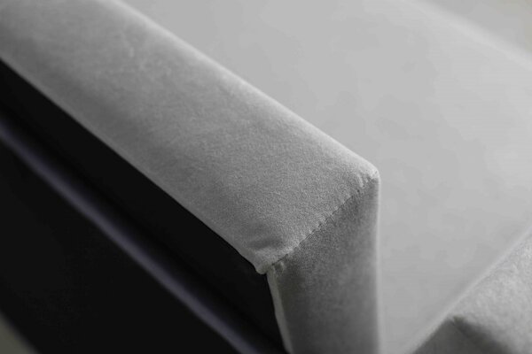 Sofa rozkładana narożna dla dzieci z funkcją spania Kubuś różowo/szary