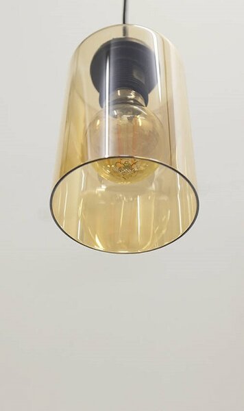 Lampa wisząca na listwie z dwoma szklanymi kloszami - 4X V139 S0-A46