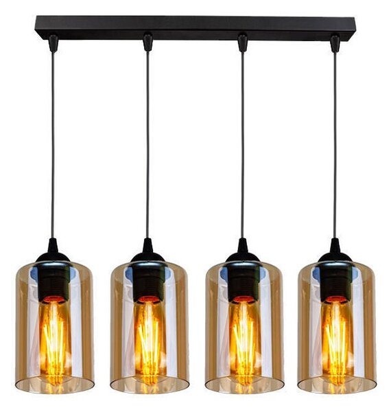 Industrialna lampa wisząca z ozdobnymi kloszami - V140 L6-L15