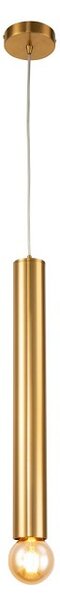 Złota podłużna lampa wisząca oprawa 50 cm - V025-Malone