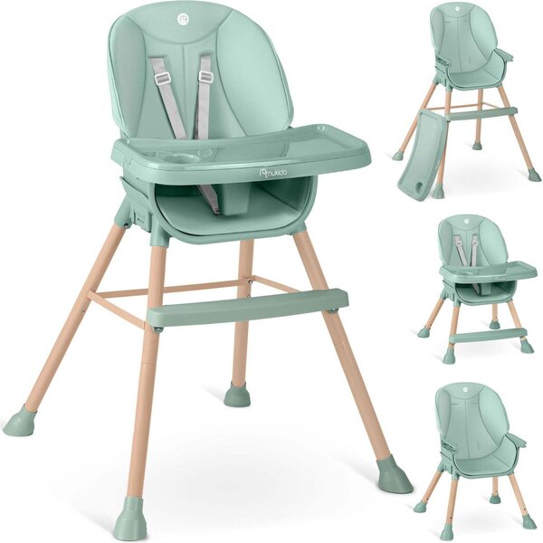Krzesełko do karmienia Nukido Tilo zielone