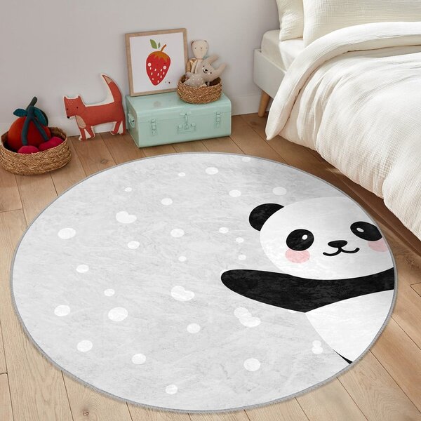 Jasnoszary dywan dziecięcy ø 120 cm Comfort – Mila Home