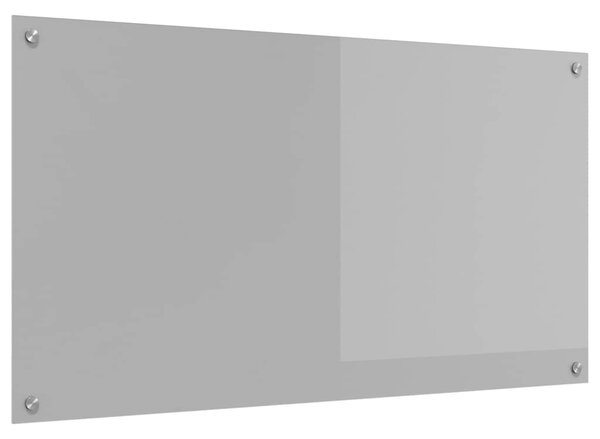 Panel kuchenny Jasnoszary 110 x 60 cm szkło hartowane
